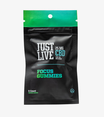 Package of CBD Gummies for Stress and Focus