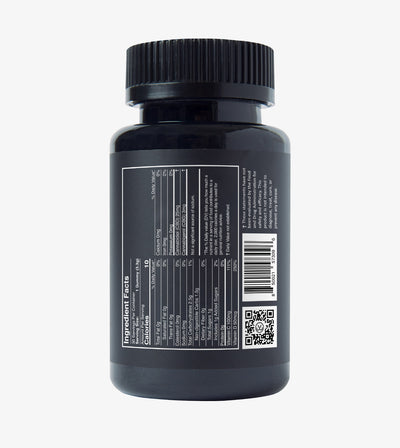 Ingredient Info on Bottle of CBD Gummy Vitamins