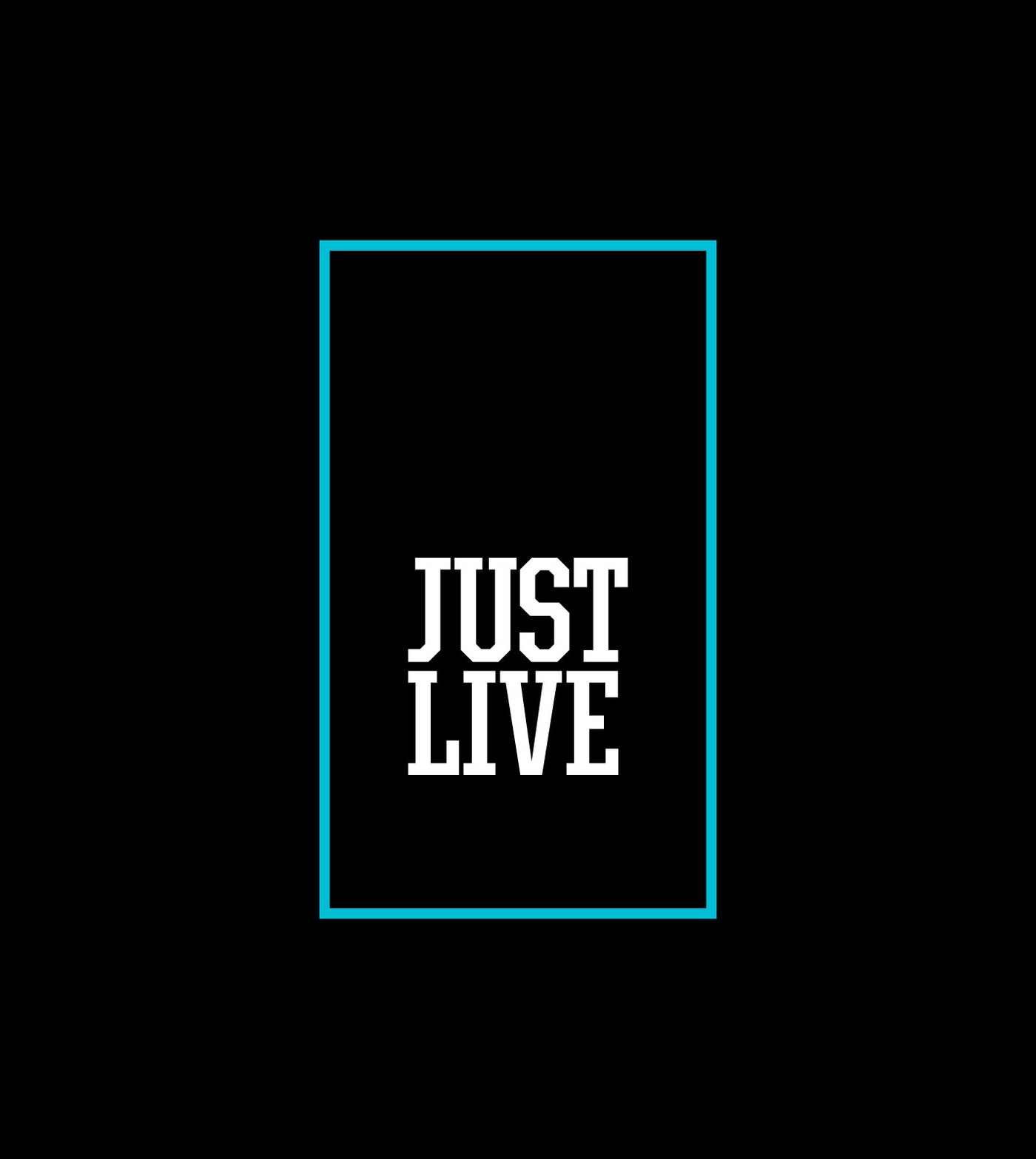 Just Live Outline Logo | Short Sleeve