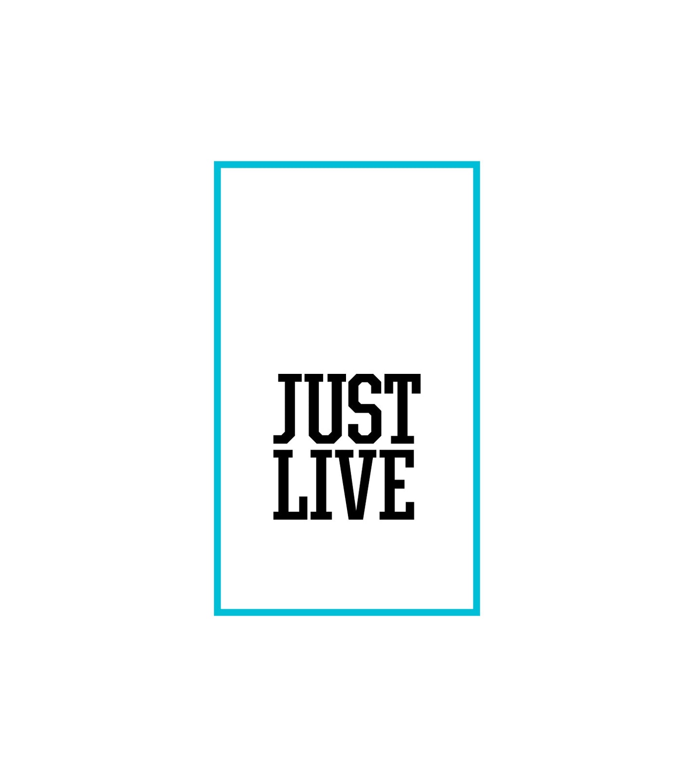 Just Live Outline Logo | Short Sleeve